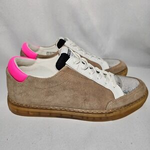 Kenneth Cole Suede Sneakers Silver Accent Hot Pink Detail Casual Shoes
Wmn's 6.5